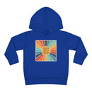 Toddler Hoodie — "Created With A Purpose" Retro Sunburst Pullover