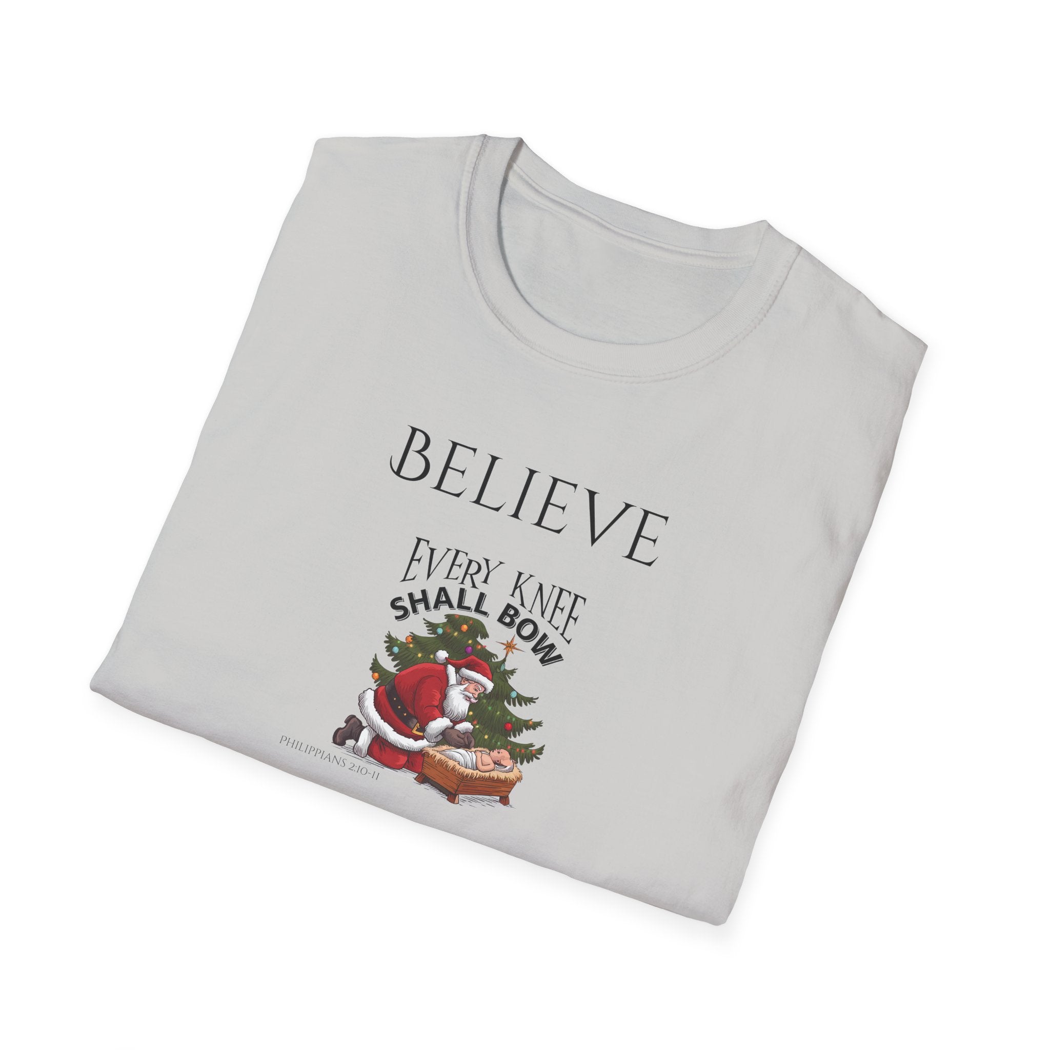 Believe Every Knee Shall Bow Christian Shirt for Women Men Shirts for Christians