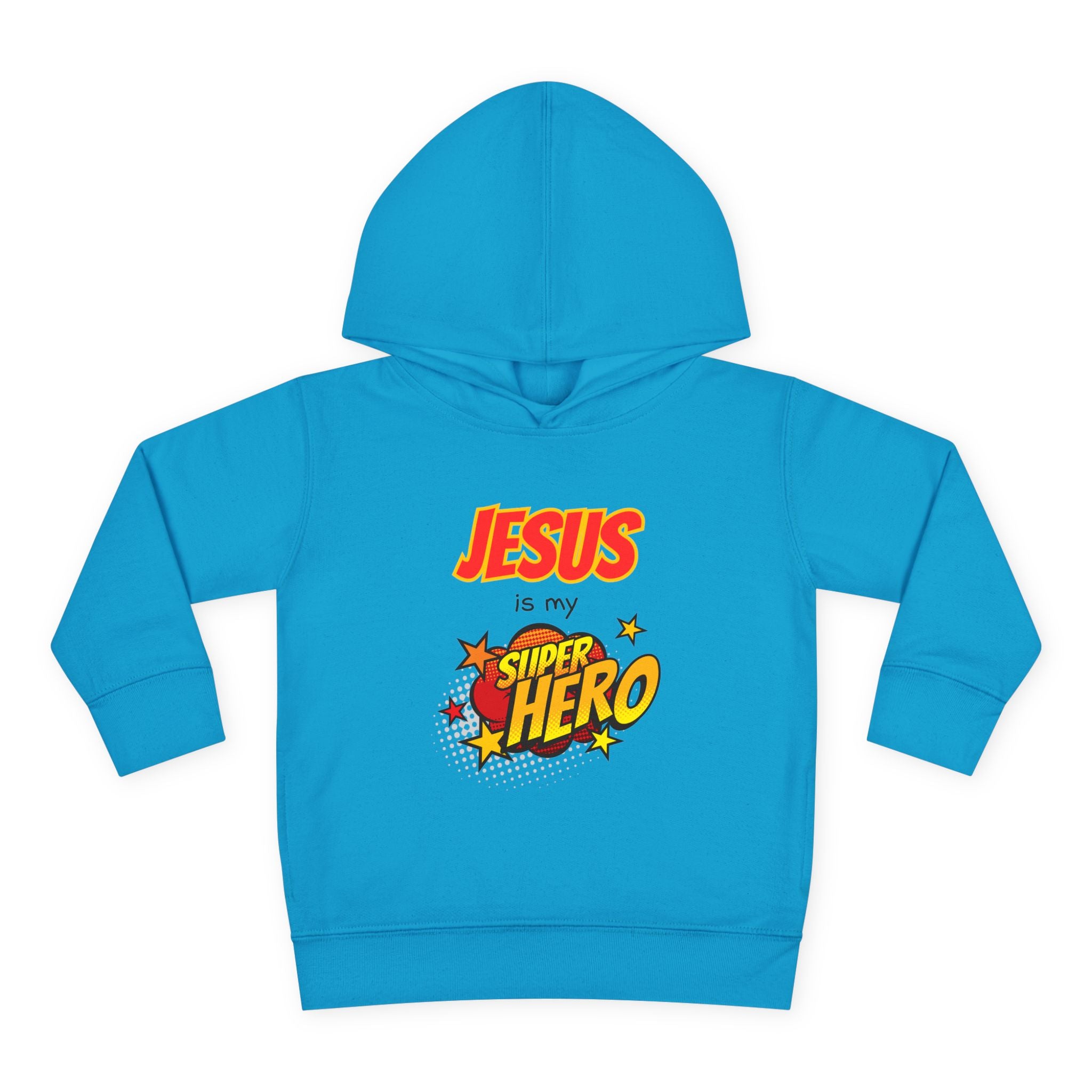 Jesus Is My Superhero Toddler Hoodie – Christian Kids Pullover