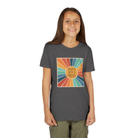 Youth Tee — 'Created With A Purpose' Retro Sunburst Kids T-Shirt
