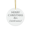 Customizable Ceramic Ornament —Christmas Tree Decoration
