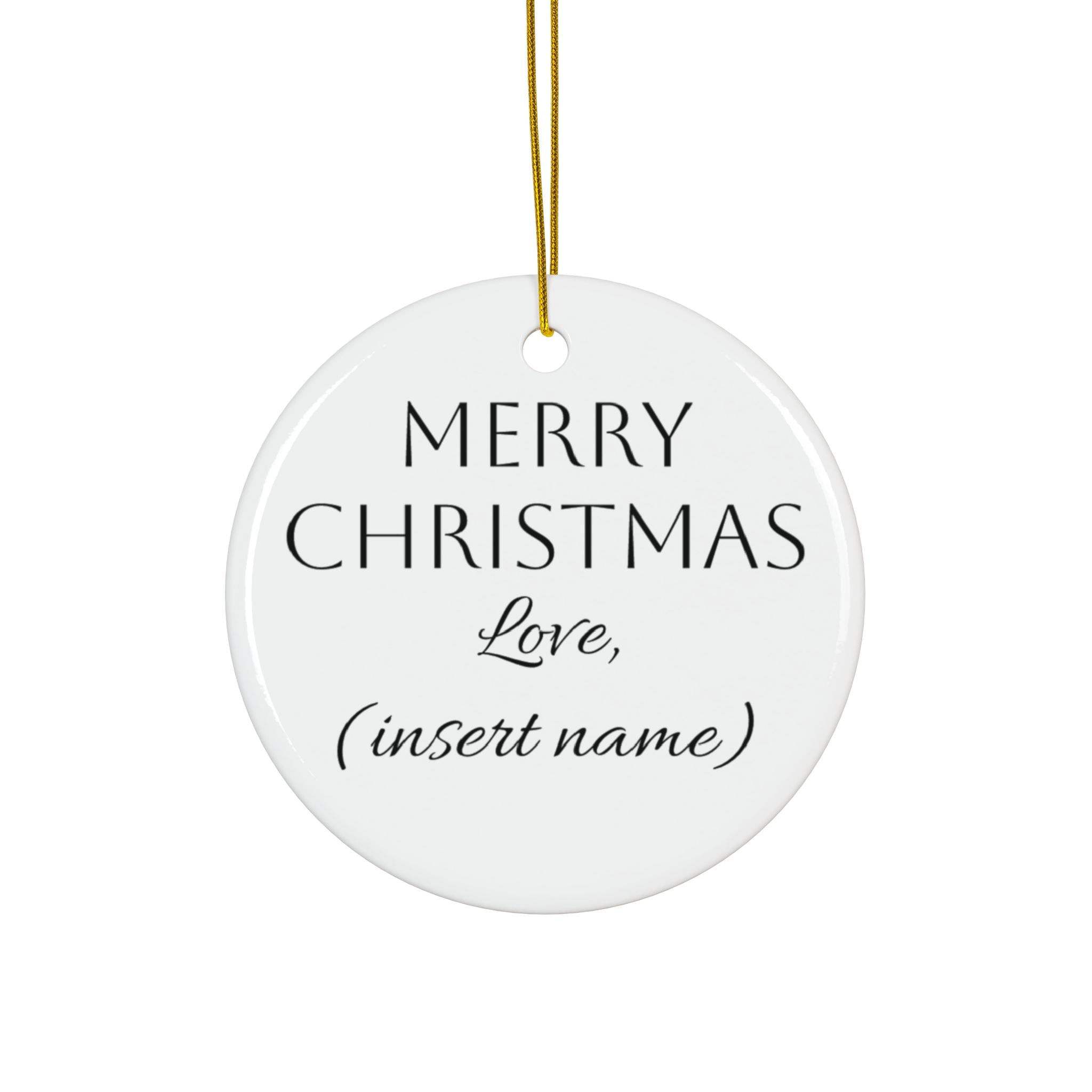 Customizable Ceramic Ornament —Christmas Tree Decoration