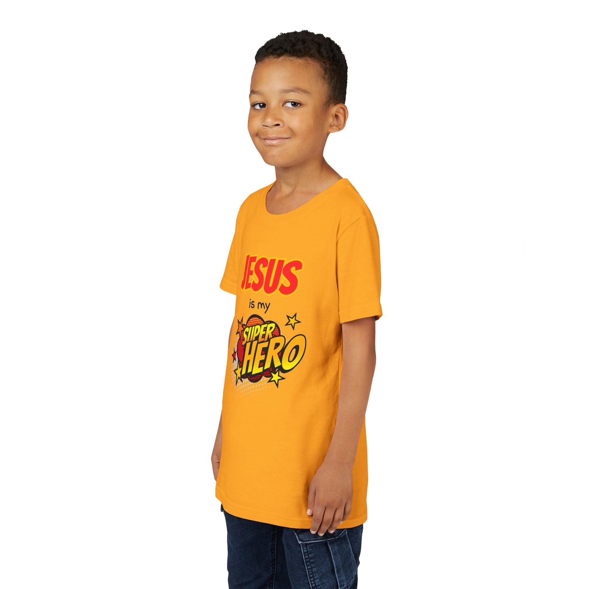 Kids 'Jesus Is My Superhero' T-Shirt — Christian Youth Tee