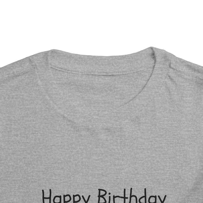 Happy Birthday Jesus Christian Christmas Shirt for Toddlers Short Sleeve Tee Christian Toddler Christmas Shirt