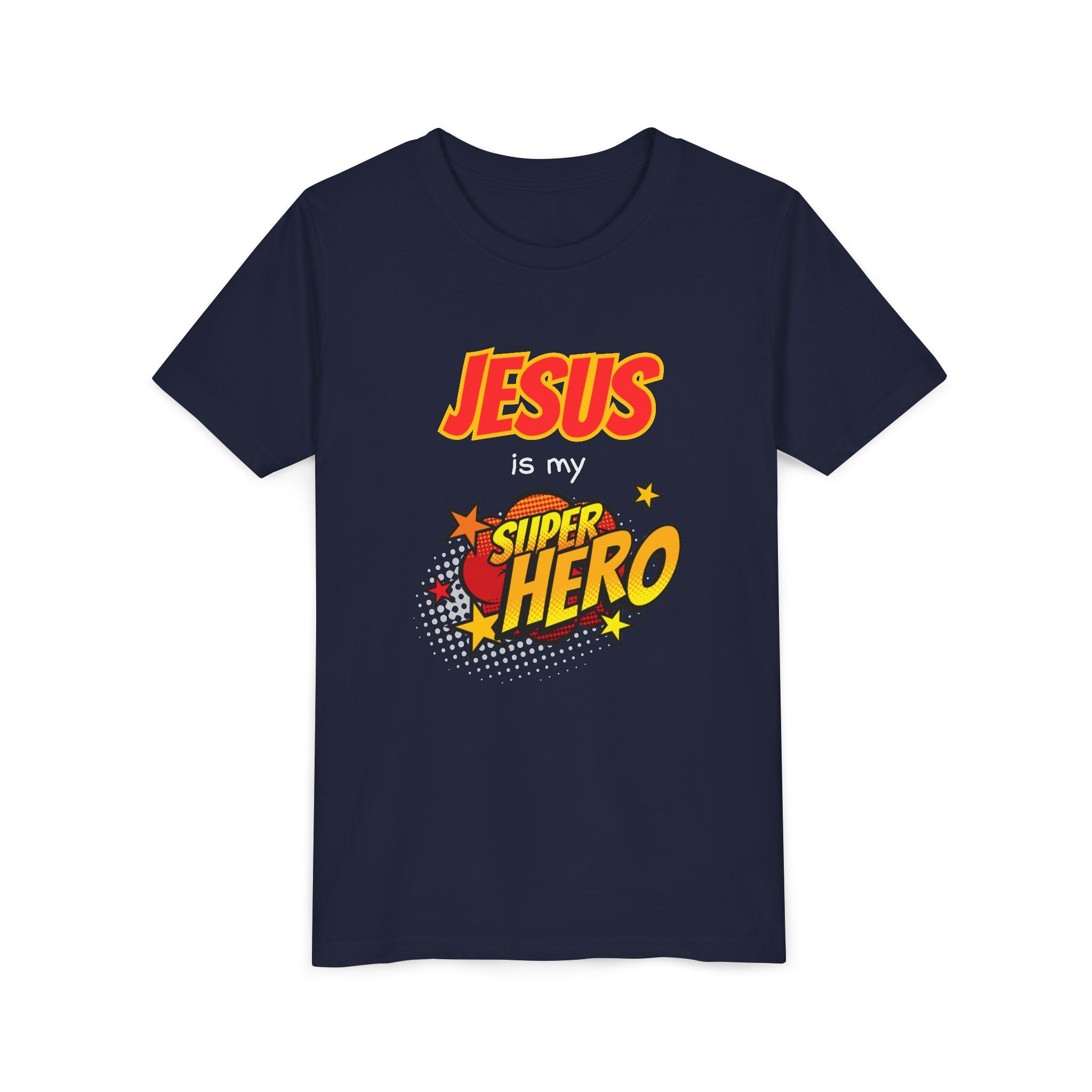 Kids 'Jesus Is My Superhero' T-Shirt — Christian Youth Tee