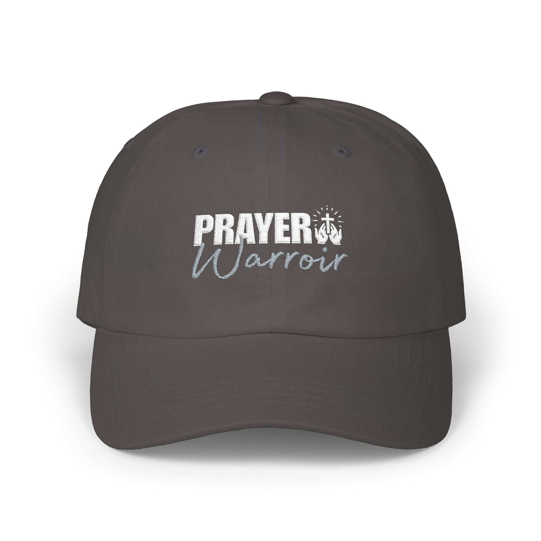 Prayer Warrior Dad Cap — Embroidered Faith Baseball Hat