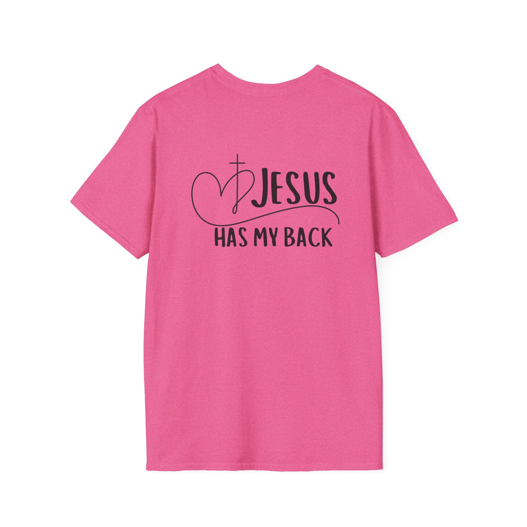 Back design - Christian T-Shirt — "Jesus Has My Back" Inspirational Faith Tee