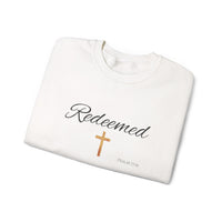 Embroidered Redeemed Psalm 77:15 Unisex Heavy Blend Crewneck Sweatshirt