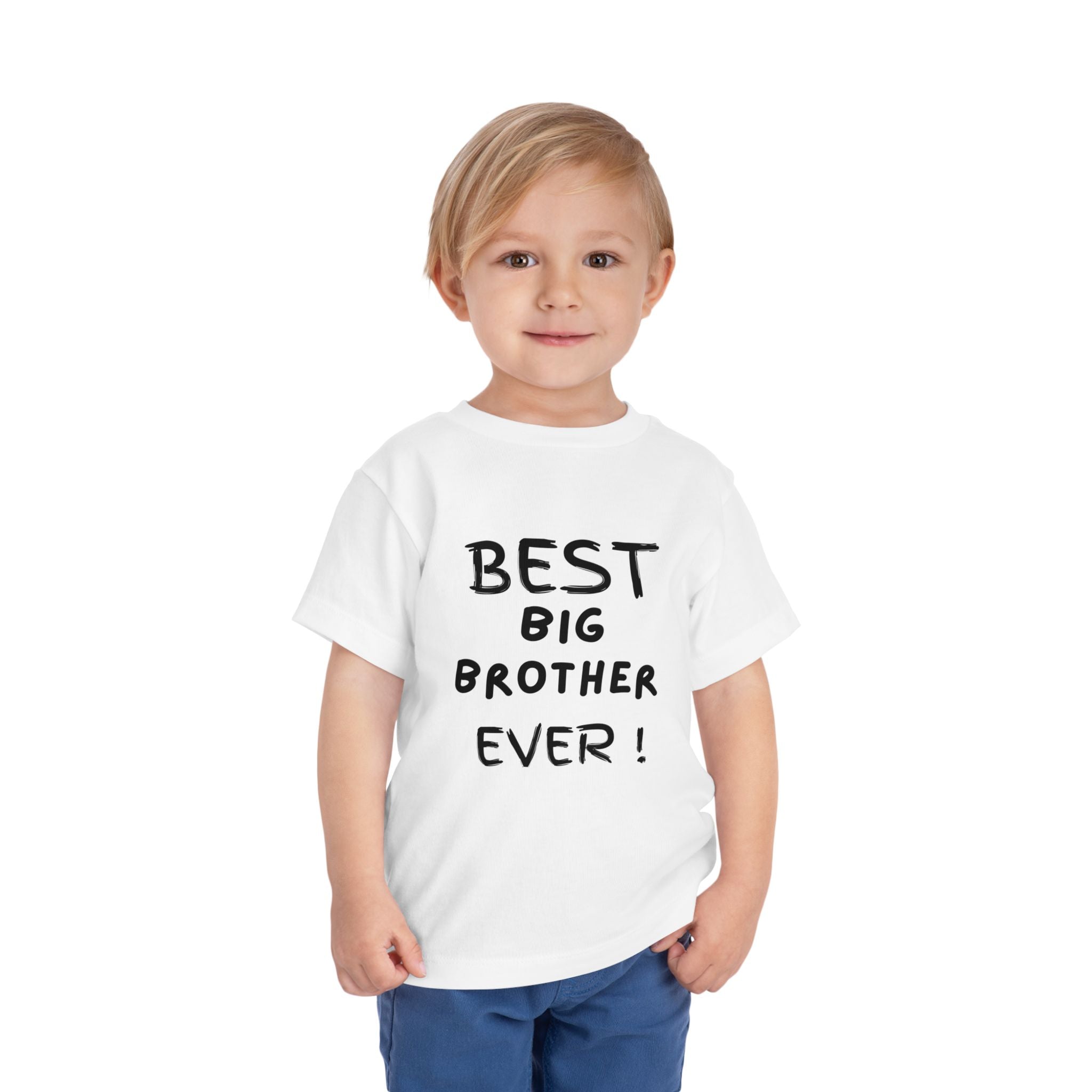 Best Big Brother Ever Toddler Tee, Cute Kids Shirt, Sibling Gift, Birthday Gift for Toddlers, Family Matching Tee, Baby Shower Present