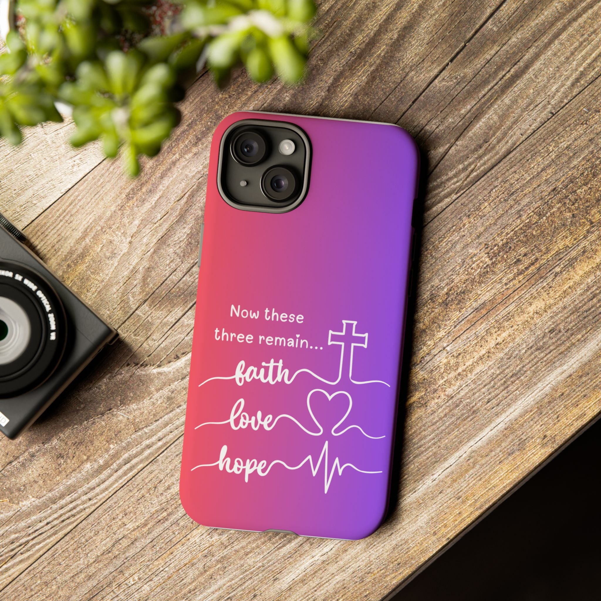 iPhone - Faith, Love & Hope Gradient Phone Case