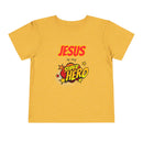 Toddler Tee - "Jesus Is My Superhero" Comic-Style Christian Shirt