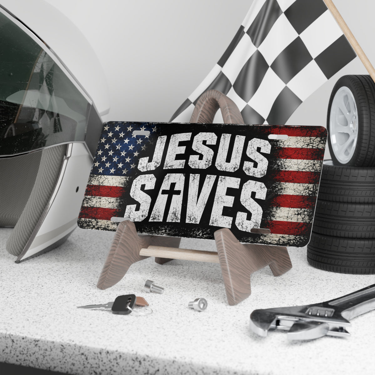 Jesus Saves Christian Vanity Plate