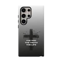 Christian Cross Phone Case — "The Way The Truth The Life" Protective Phone Cover