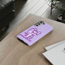 Samsung - "With God All Things Are Possible" Inspirational Purple Tough Case