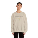 Embroidered Saved By Grace Ephesians 2:8-9 Unisex Heavy Blend Crewneck Sweatshirt