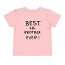 Best Lil Brother Ever Toddler Tee, Cute Kids Shirt, Sibling Gift, Birthday Gift for Toddlers, Family Matching Tee, Baby Shower Present