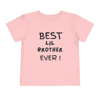 Best Lil Brother Ever Toddler Tee, Cute Kids Shirt, Sibling Gift, Birthday Gift for Toddlers, Family Matching Tee, Baby Shower Present