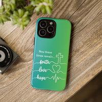 iPhone - 'Faith Love Hope' Christian Cross Protective Cover