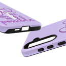 Samsung - "With God All Things Are Possible" Inspirational Purple Tough Case