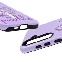 Samsung - "With God All Things Are Possible" Inspirational Purple Tough Case