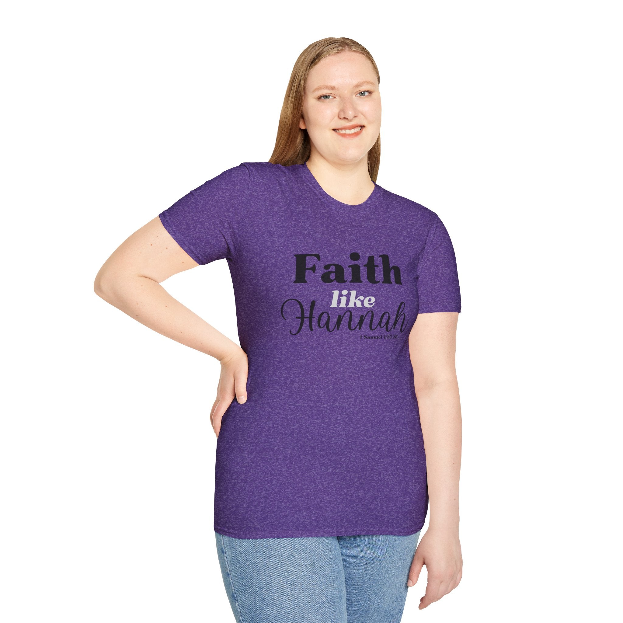 Faith Like Hannah Christian T-Shirt — Inspirational Scripture Tee (1 Samuel 1:27)