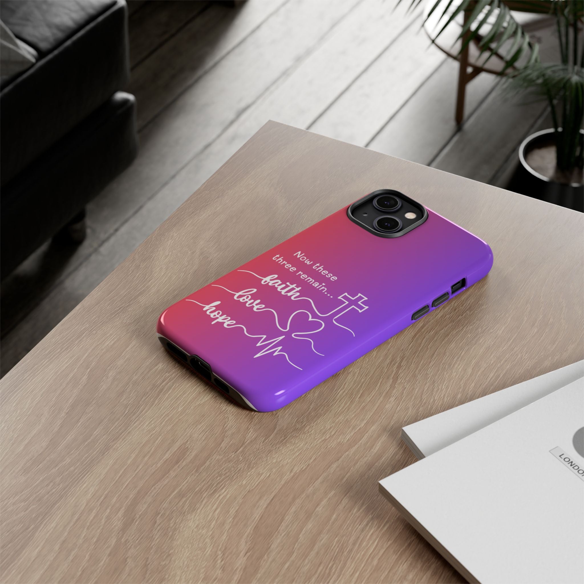 iPhone - Faith, Love & Hope Gradient Phone Case