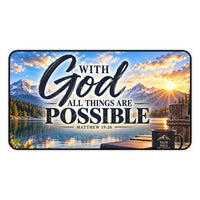 With God All Things Are Possible – Lakeside Bible Christian Desk Mat
