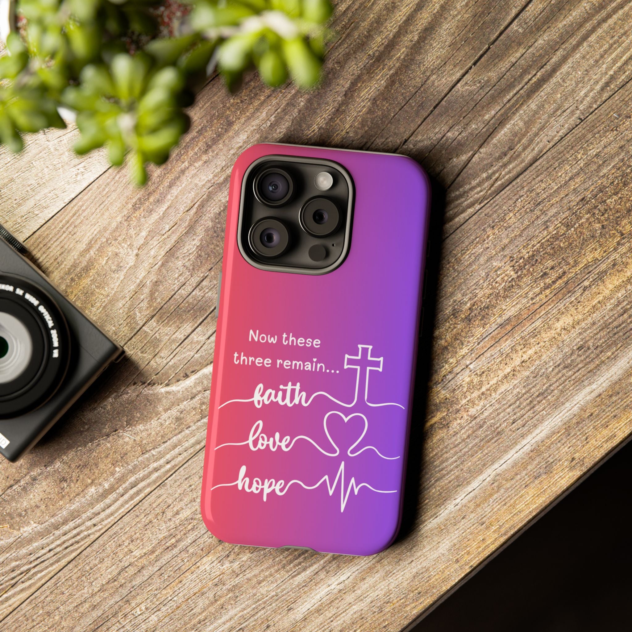 iPhone - Faith, Love & Hope Gradient Phone Case