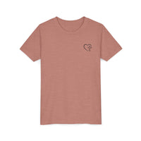 Back design - Youth Tee - "Jesus Has My Back" Christian Faith Shirt