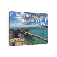 Faith Wall Art - Psalm 46:10 - Metal - Inspirational Wall Art Print Christian Gifts for Women Men