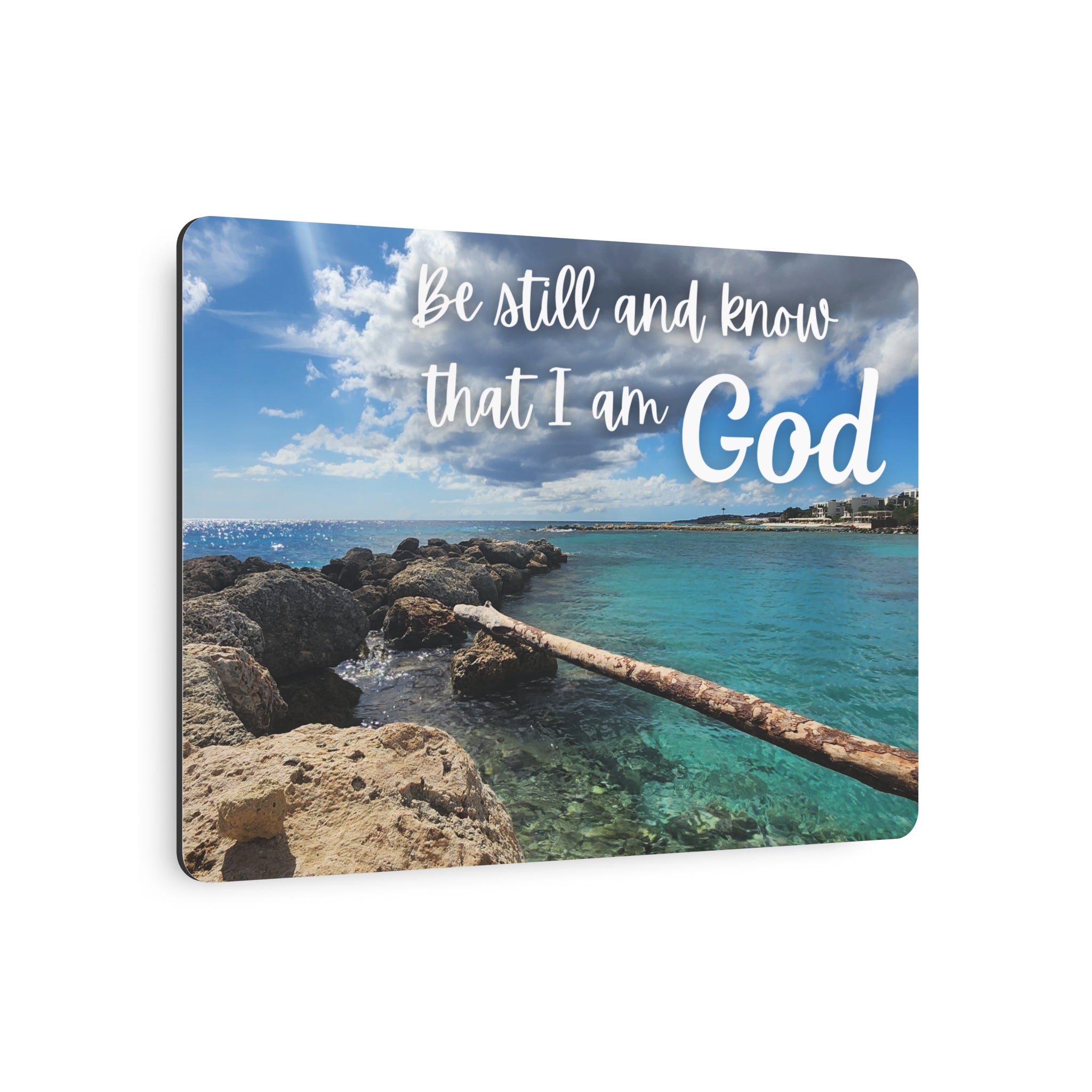 Faith Wall Art - Psalm 46:10 - Metal - Inspirational Wall Art Print Christian Gifts for Women Men