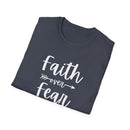 Faith Over Fear Unisex Softstyle T-Shirt | Christian Shirts for Women Men - Faith Based Gifts