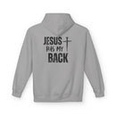 Jesus Has My Back Midweight Softstyle Fleece Hoodie