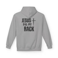 Jesus Has My Back Midweight Softstyle Fleece Hoodie