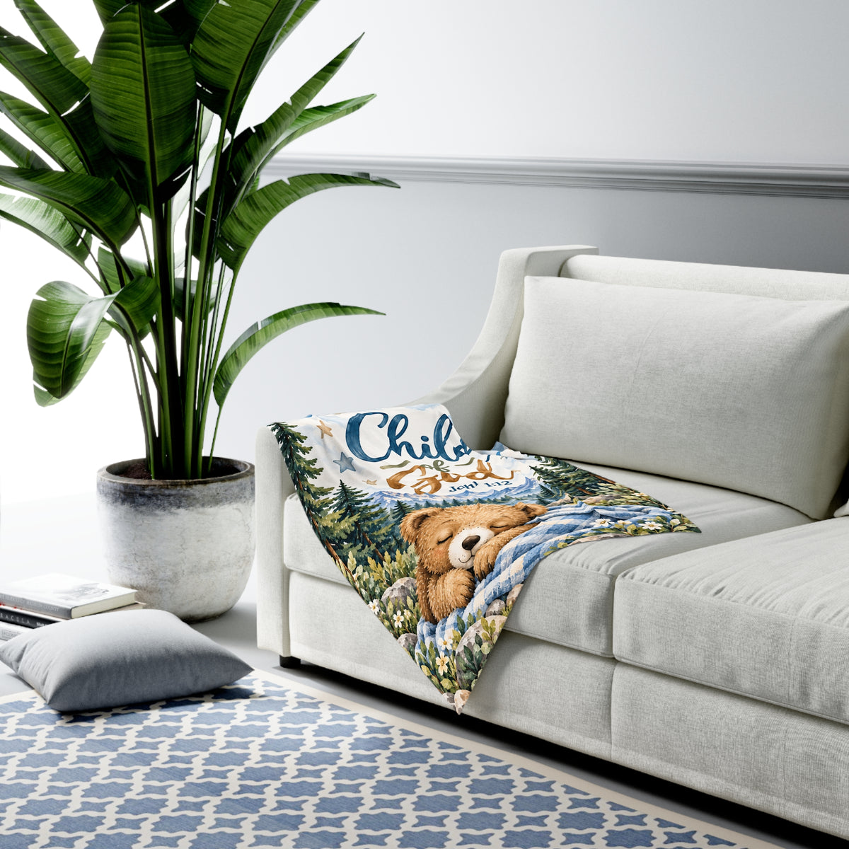 Child of God – Boy Christian Baby Swaddle Blanket