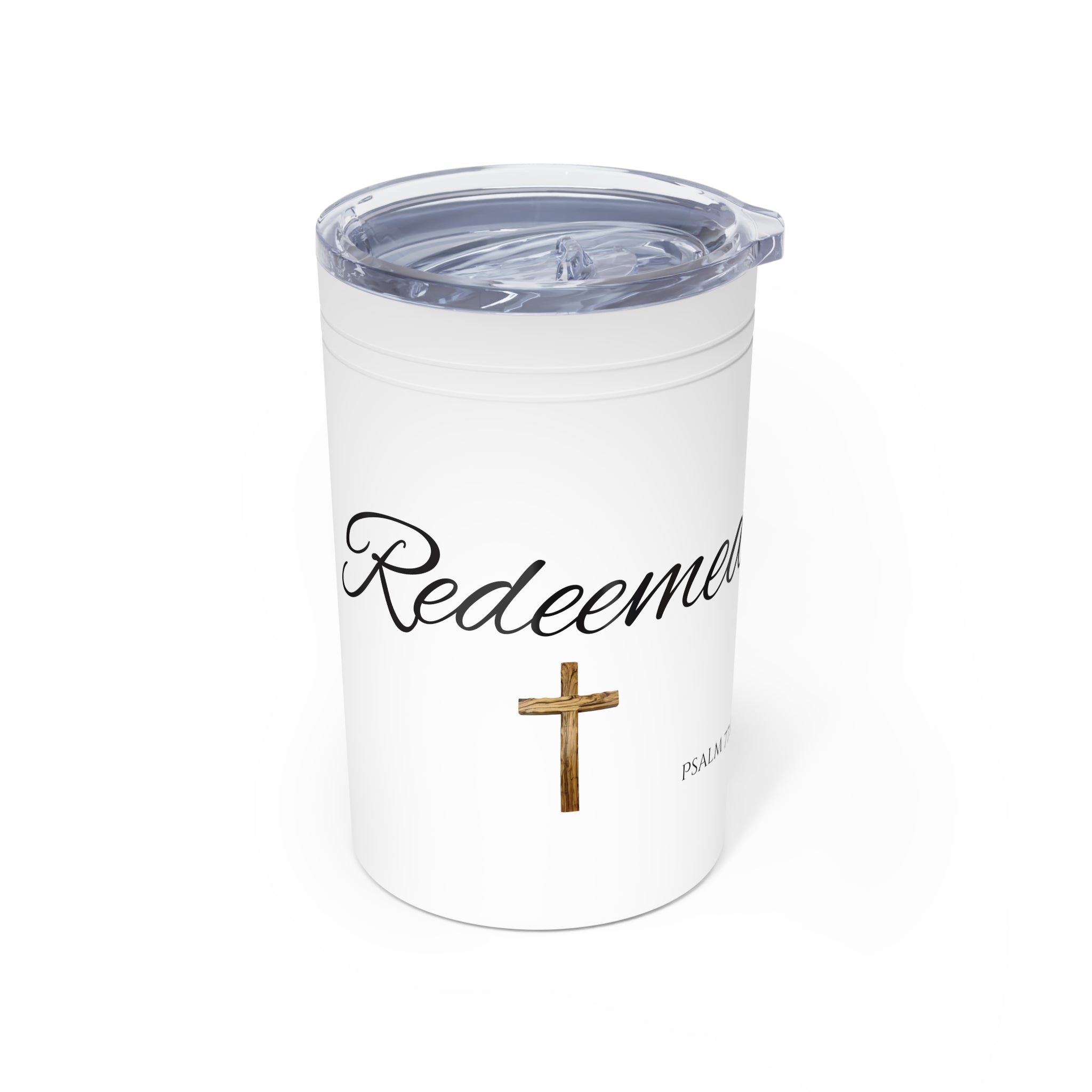 Redeemed Vacuum Insulated Tumbler | 11oz Travel Mug | Christian Gifts for Women Men | Faith Based Gifts