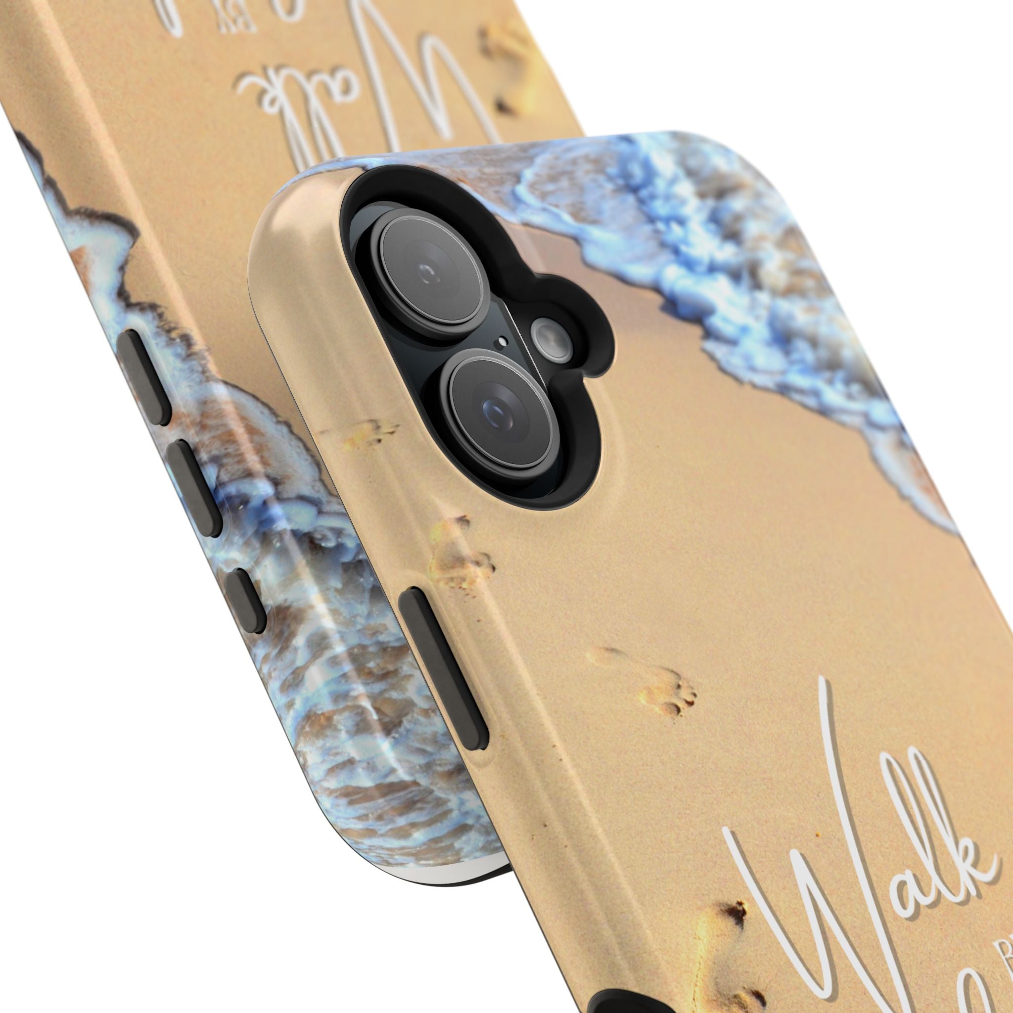 iPhone Inspirational Magnetic Phone Case, Unique Phone Accessories, Faith-Based Gifts, Coastal Vibes, Walk by Faith Design