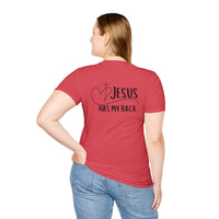 Back design - Christian T-Shirt — "Jesus Has My Back" Inspirational Faith Tee