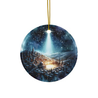 Ceramic Ornament — Moon Shining on Bethlehem