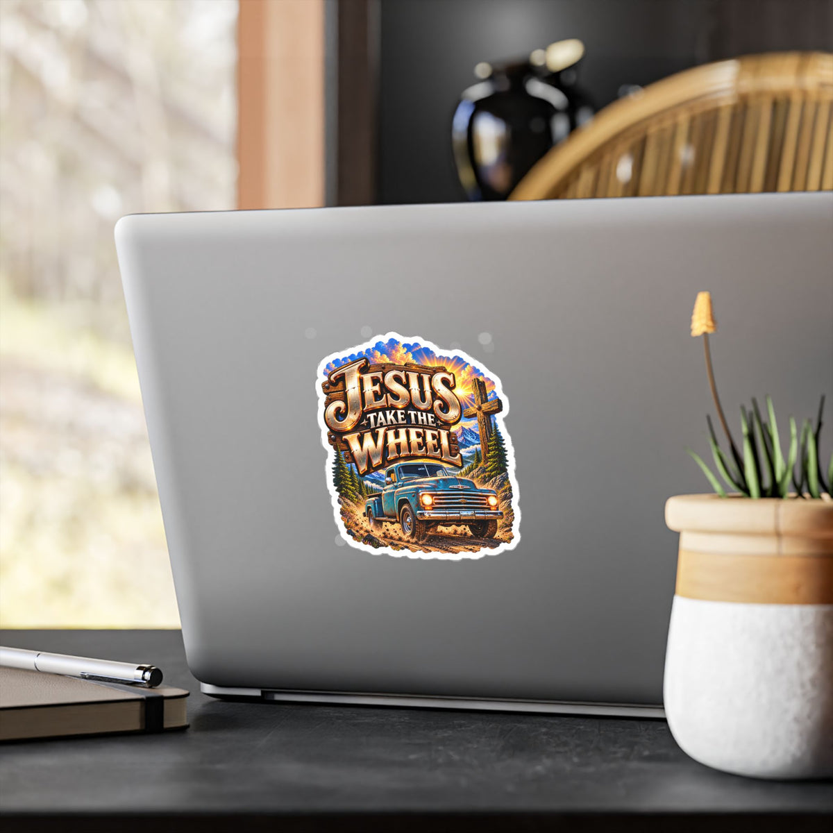 Jesus Take the Wheel – Vintage Truck Christian Vinyl Sticker