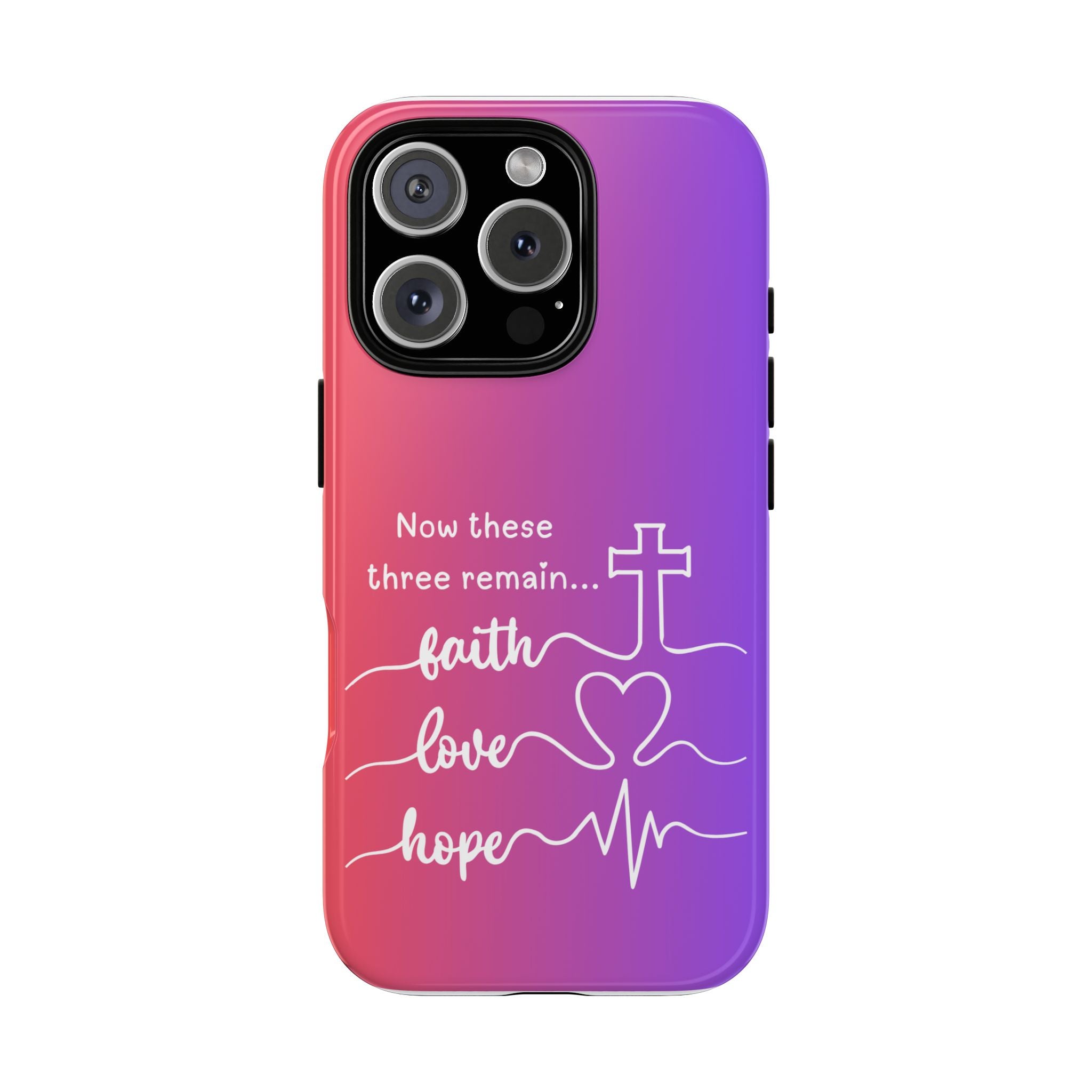 iPhone - Faith, Love & Hope Gradient Phone Case