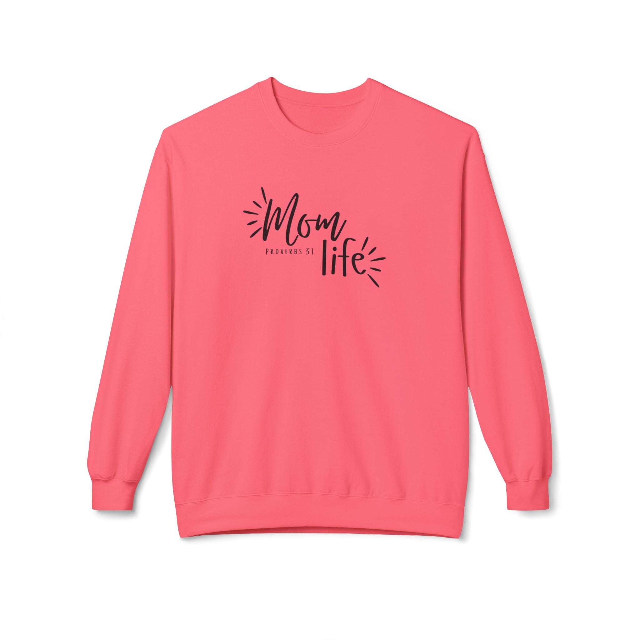 Mom Life Crewneck Sweatshirt — Cozy Casual Pullover for Moms
