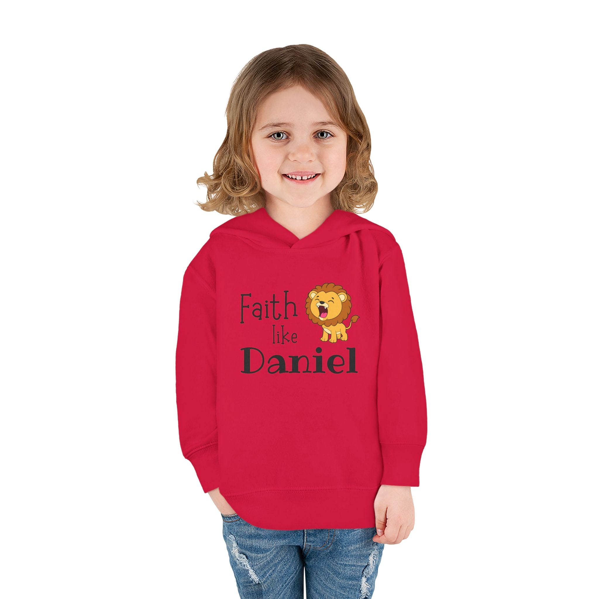 Toddler Hoodie — "Faith Like Daniel" Lion Christian Pullover