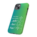 iPhone - 'Faith Love Hope' Christian Cross Protective Cover