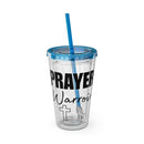 Prayer Warrior Water Tumbler - Christian Gifts for Women Men - Faith Based Gifts