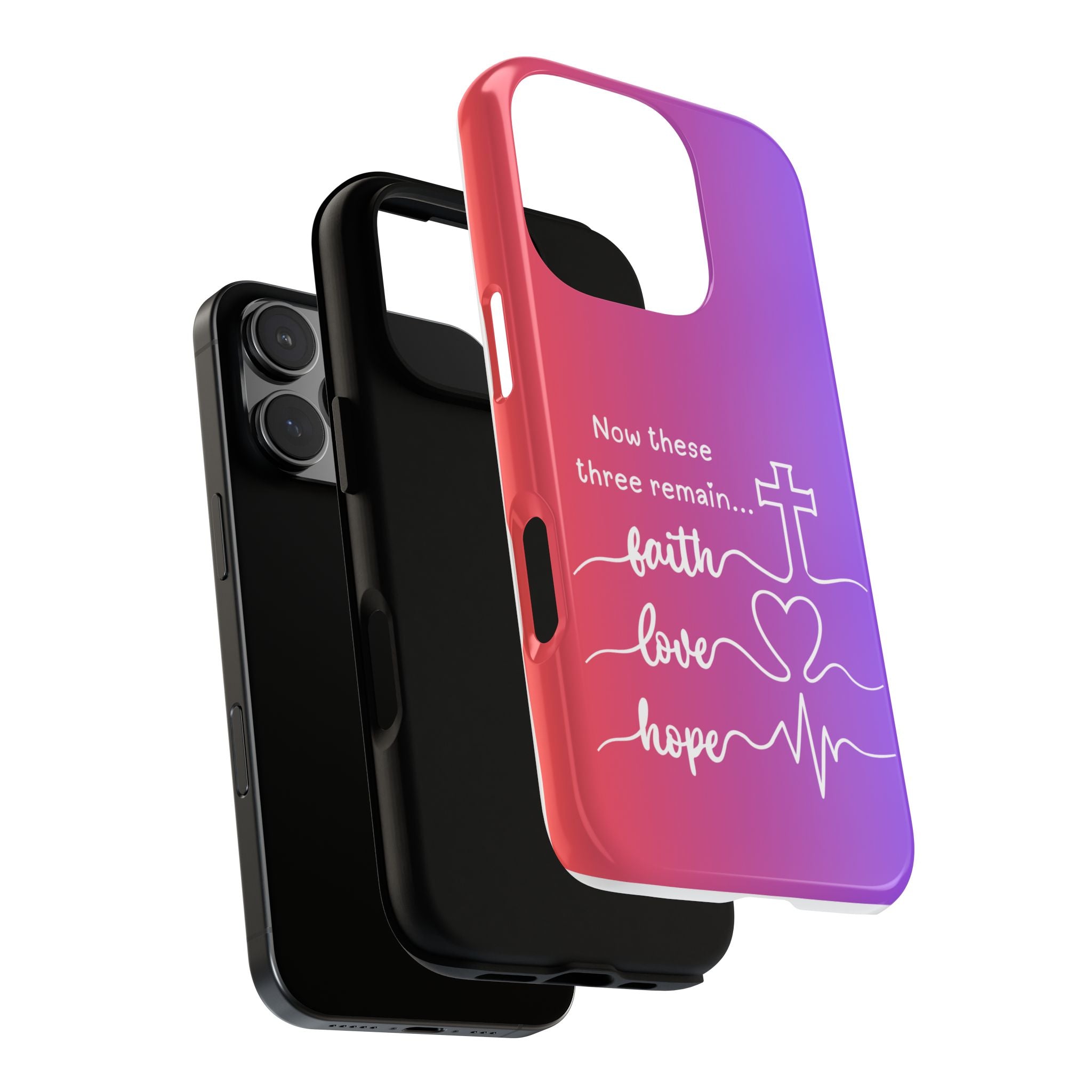 iPhone - Faith, Love & Hope Gradient Phone Case