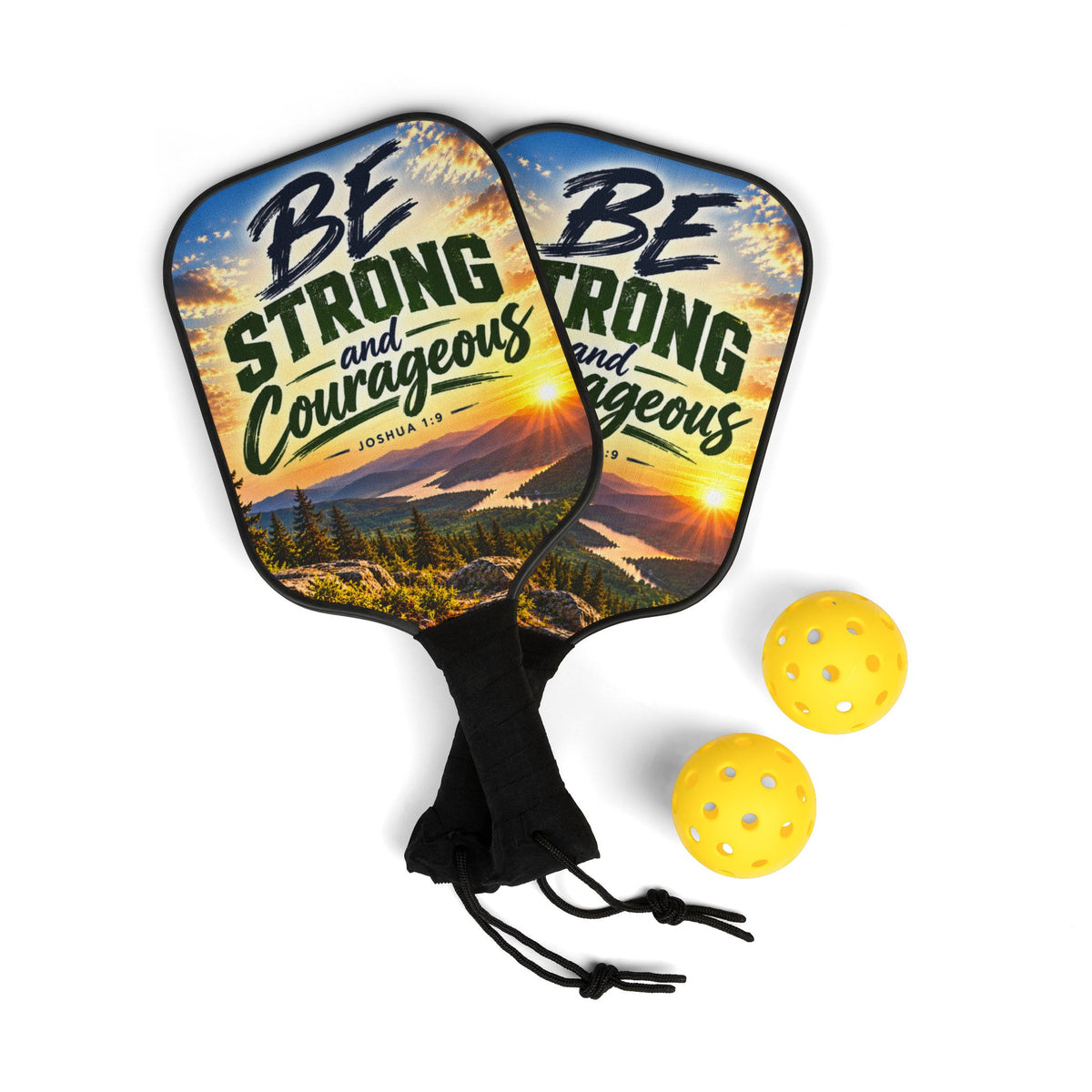 Be Strong and Courageous – Christian Pickleball Set