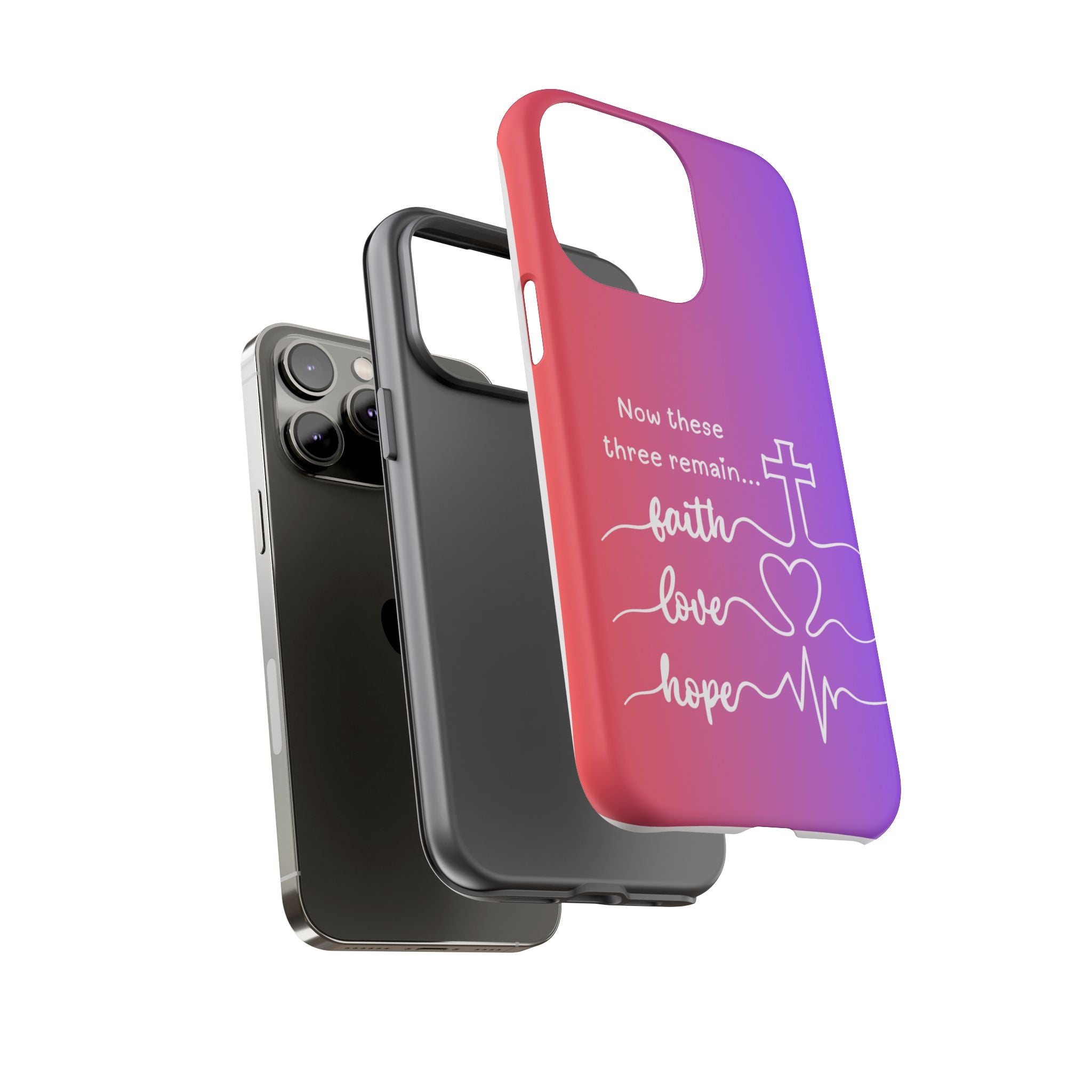 iPhone - Faith, Love & Hope Gradient Phone Case