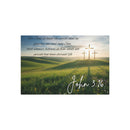 John 3:16 Faith Wall Art - Metal - Inspirational Wall Art Christian Gifts for Women Men