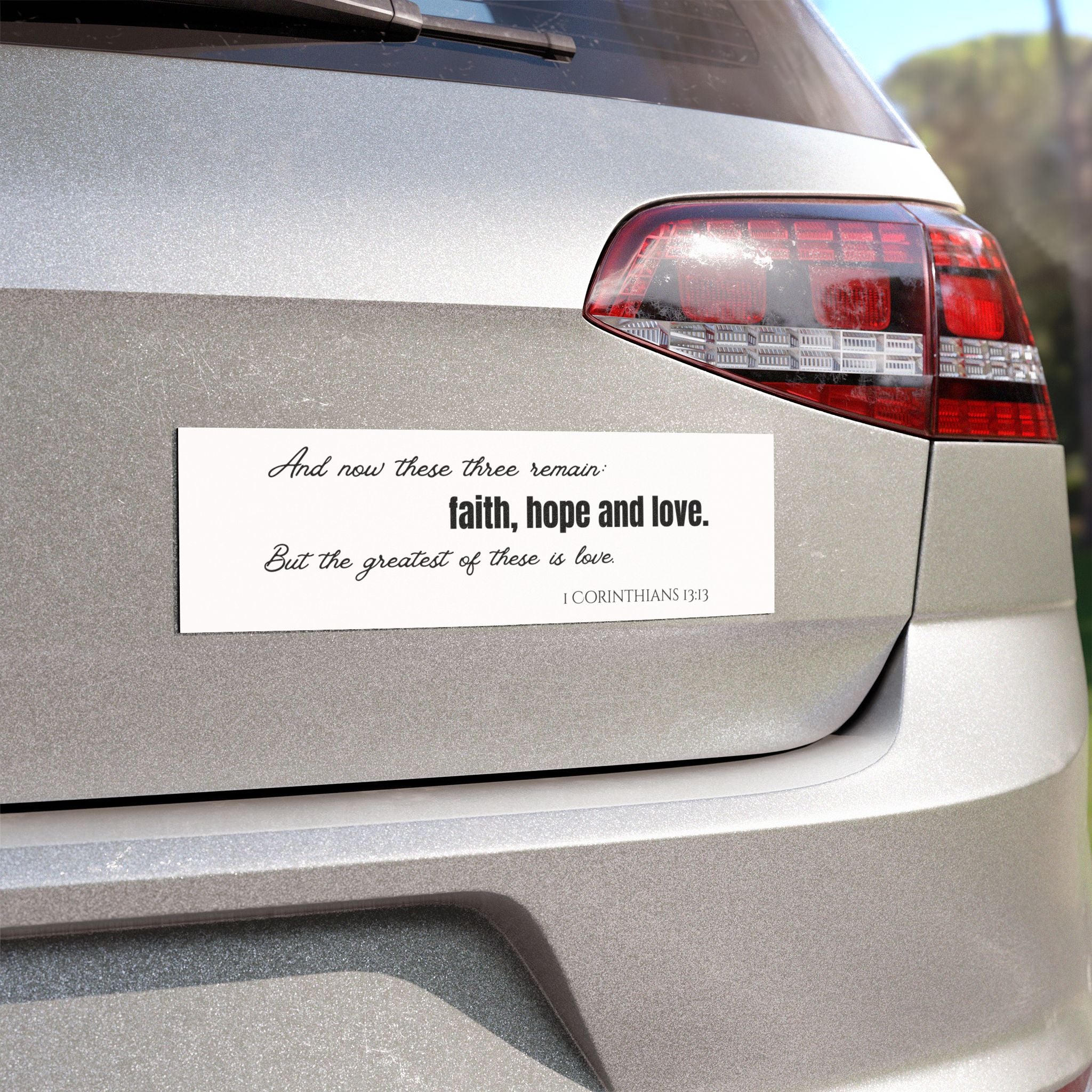 Faith Hope Love Inspirational Car Magnets - Faith-Based Gifts, Religious Decor